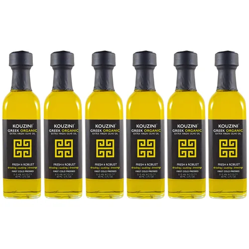 Vista 8 de Kouzini Aceite de oliva virgen extra griego Primero prensado en frío Cosecha actual de 1 litro (34 fl oz) Ganador del premio NYIOOC Origen