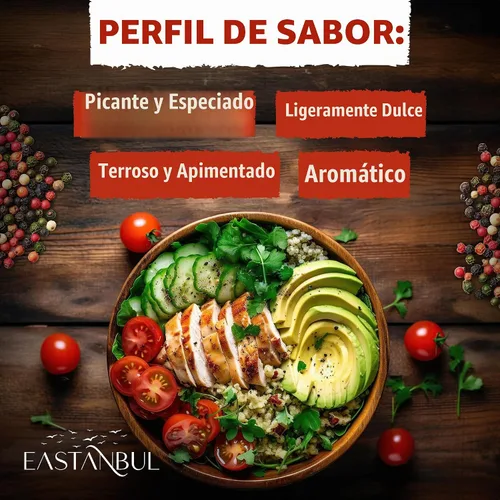 Vista 5 de Eastanbul - Recambio de granos de pimienta arcoíris para molinillo, natural, vegano, 4.9 onzas