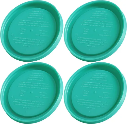 Vista 2 de Pyrex 7202-PC tapa de reemplazo para almacenamiento de alimentos de 1 taza verde (paquete de 4) - Fabricado en EE. UU