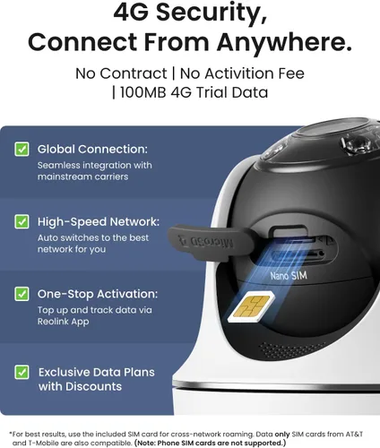 Vista 5 de REOLINK 2K+4G LTE cámara de seguridad celular inalámbrica al aire libre