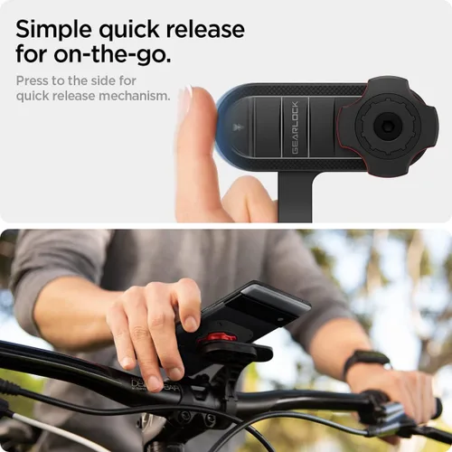 Vista 7 de Spigen Gearlock - Soporte de teléfono para bicicleta con adaptador universal