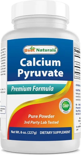 Vista 6 de Piruvato de calcio en polvo 8 oz y gluconato de zinc 50 mg