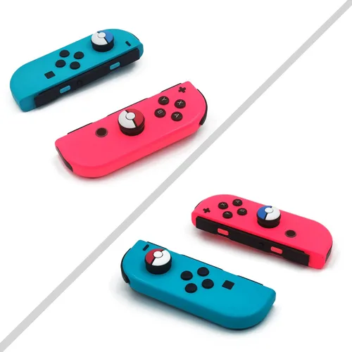 Vista 5 de FPS Thumb Grips Set for Nintendo SwitchOLEDLite,for Nintendo Switch Joystick Caps,Silicone Analog Stick Caps for Switch Joycon,Assist Motion