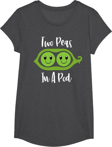 Vista 51 de Two Peas in A Pod Couples Matching Best Friend Cute Veg T-Shirt Baby Blue