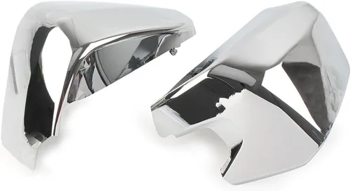 Vista 2 de LIRU Cubierta protectora de panel de batería lateral cromada, cubierta de carenado de plástico ABS de repuesto para Honda Shadow Aero VT400