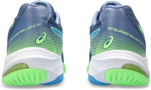 Vista 5 de ASICS Netburner Ballistic FlyteFoam 3 - Tenis de voleibol para hombre, Denim AzulWaterscape