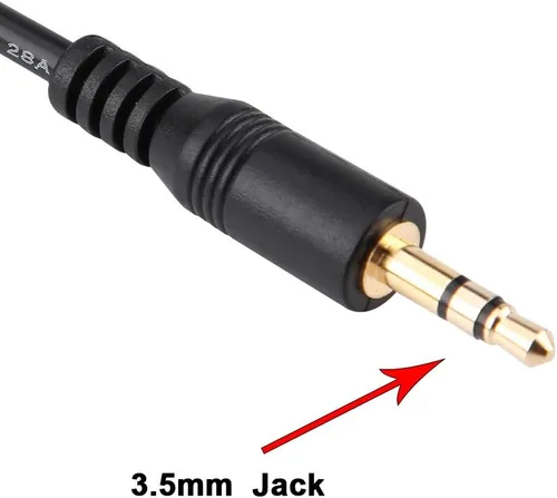 Vista 3 de Keenso Cable auxiliar de 0.138 pulgadas para conectar iPod, iPhone, MP3, teléfono y reproductor de coche, cable adaptador de interfaz de CD