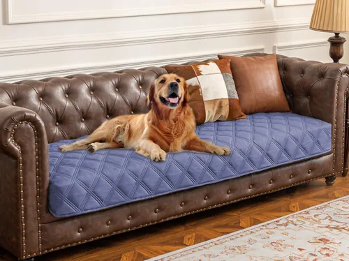 Vista 21 de Ameritex Funda impermeable para cama de perro, manta para mascotas con parte trasera antideslizante para muebles, cama, sofá