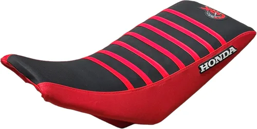 Vista 2 de Funda de asiento compatible con Honda 1999-2007 TRX400EX TRX 400EX TRX 400 EX Quad (rojo/negro)