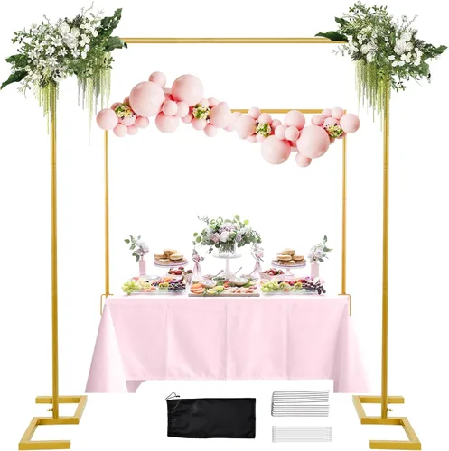Vista 11 de WellSign Soporte de Barra sobre la Mesa con Abrazaderas 31"-110" de Largo, 31"-64" de Alto, Altura Ajustable, Barra Decorativa Colgante de Metal