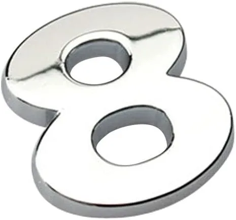 Vista 39 de Anso 1x Pegatina para Parachoques de Coche Auto de Metal Cromado DIY Letras 3D Digital Alfabeto Emblema