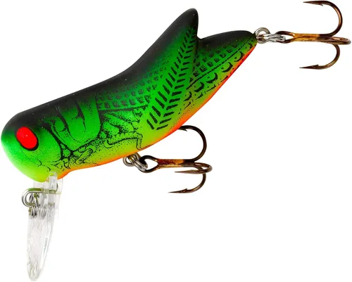 Vista 11 de Rebel Lures Señuelo de pesca Crickhopper Cricket/Salticidae Crankbait, 1 1/2 Pulgadas, 1/4 Onza Cricket café