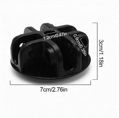 Vista 2 de Recambios de la tienda del gazebo emergente 4-Way Roof Center Connector Bracket Replacement Black