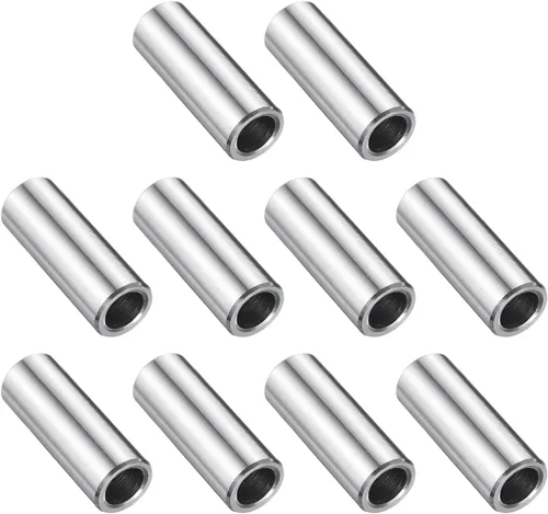 Vista 82 de uxcell 10 piezas de espaciador de acero inoxidable de 3/8" de diámetro interno x 3/4" de diámetro exterior x 1" de longitud, espaciador de rosca