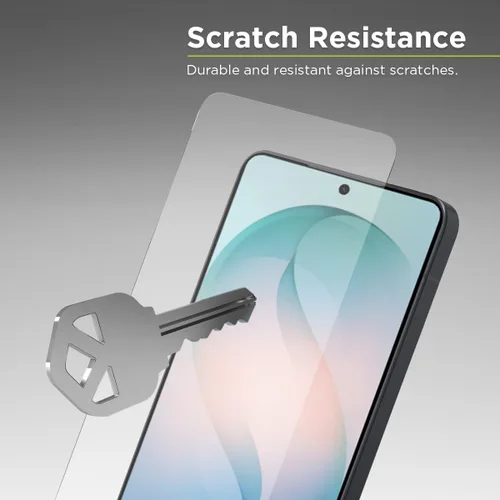 Vista 3 de PureGear Protector de pantalla de vidrio templado HD de máxima claridad para Samsung Galaxy S26 (2026), compatible con sensor de huellas dactilares