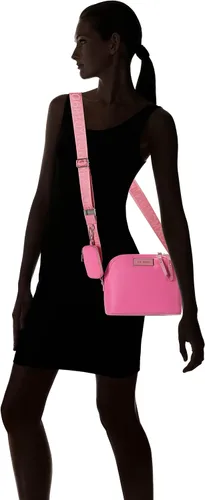 Vista 9 de Steve Madden Daren - Bolso cruzado de nailon con cúpula, color rosa claro, Rosa claro