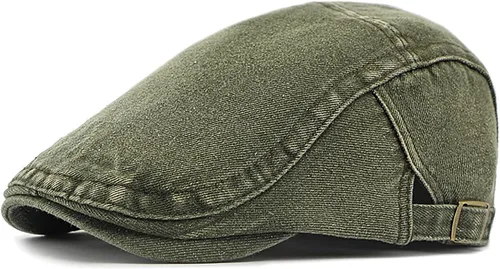 Vista 15 de DIYDECAL Gorra de algodón lavado para hombre Newsboy Gorra Ivy Flat Gatsby Driving Hat Azul oscuro
