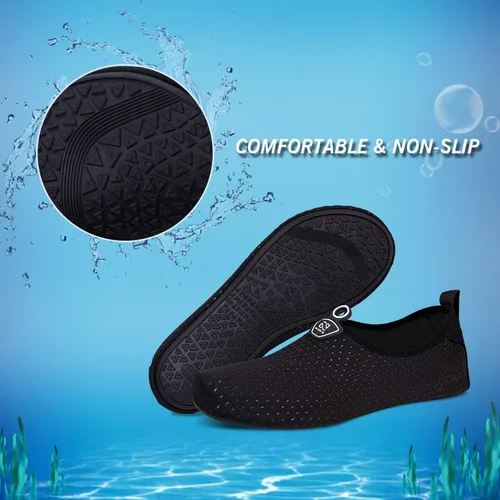 Vista 5 de IceUnicorn - Zapatos acuáticos para playa, natación, para hombres y mujeres, de secado rápido, para andar descalzo, piscina, yoga