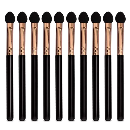 Vista 8 de UorPoto 20 aplicadores profesionales de sombra de ojos, punta de esponja, reutilizables, espuma mezclable, maquillaje, sombra de ojos, cepillo Tubo