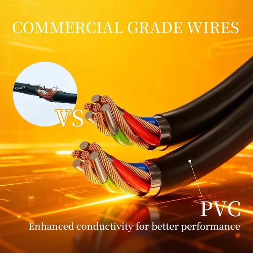 Vista 4 de Luces de Cadena para Exteriores 50 pies IP65 Impermeables Luces de Patio con 15 + 2 Bombillas LED Irrompibles Grado Comercial Luces de Cadena LED
