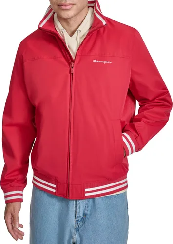 Vista 10 de Champion Men's Water Resistant Varsity Bomber Jacket With Flex Stand Collar