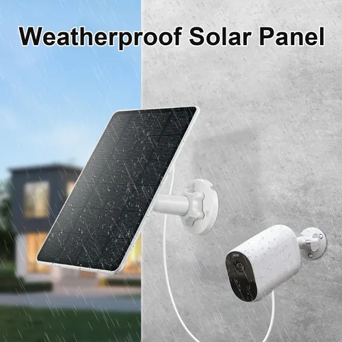 Vista 6 de Cargador de panel solar compatible con Arlo Essential 2K para exteriores (2ª generación)/cámara Essential XL/cámara Essential Spotlight, USB C