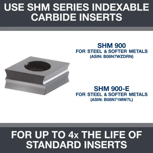 Vista 2 de CS Unitec SHM 900-E Insertos de carburo extra resistentes para uso con máquinas de biselado/biselado de mano EKF 630/EKF 645 - Fabricado en Alemania