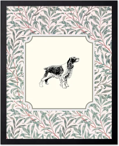 Vista 84 de Poster Master Póster Vintage de Cocker Spaniel Inglés - Impronta Retro de Perro - Arte Floral - Arte de Cachorros - Arte para Amantes de Animales