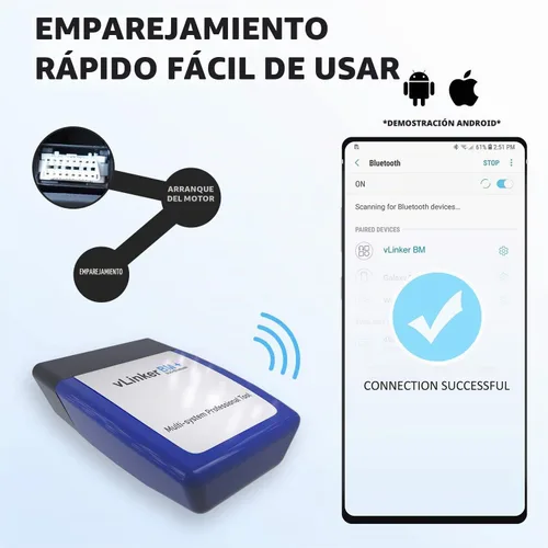 Vista 6 de Vgate vLinker BM Plus Bluetooth BLE OBD2 escáner para BMW/Mini, funciona con iPhone y Android, desbloquea funciones ocultas del coche en BimmerCode