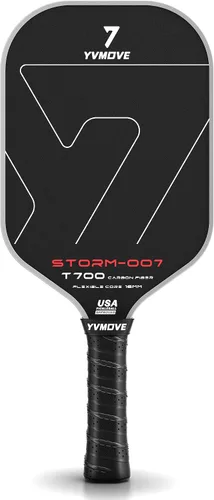 Vista 10 de USAPA Approved 6-Layer Construction T700 Carbon Fiber Pickleball Paddle, 16mm Thermoformed Pickleball Racket with High Spin & Extended Grip