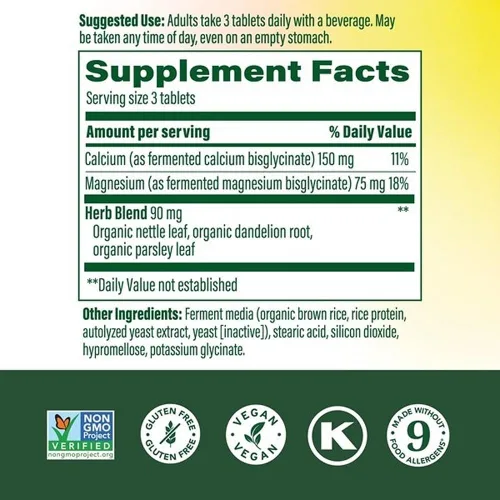 Vista 2 de MegaFood Suplemento de calcio y magnesio - Apoya la salud ósea y la salud del corazón - Suplementos de magnesio y calcio para mujeres y hombres