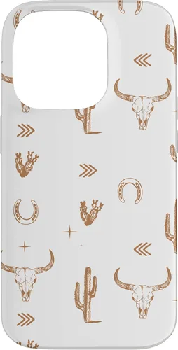 Vista 17 de Western Country - Carcasa para iPhone 17, diseño de calavera de toro sureño