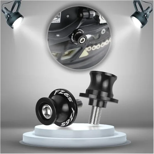 Vista 2 de Carretes de basculante de motocicleta Tornillos deslizantes para Yamaha FZ6S FZ 6S 1995-2006 Anticaída Frame Sliders (Color : 6MM Negro)