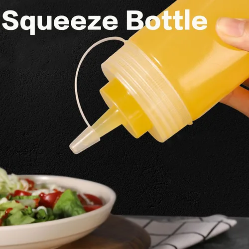 Vista 11 de Paquete de 12 botellas de plástico de 8 onzas líquidas multiusos para ketchup, condimentos, salsa barbacoa, aderezo, barbacoa, parrilla