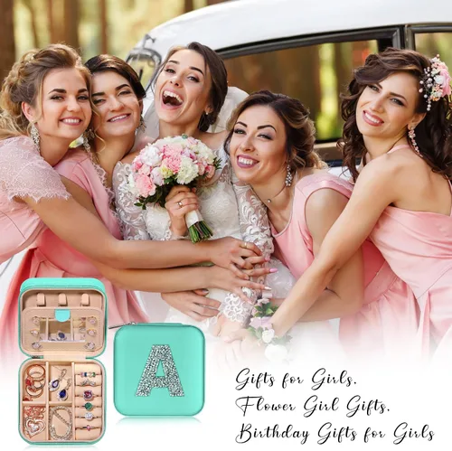 Vista 8 de Parima Regalos de cumpleaños para mamá, abuela, mujeres y ella, joyero de viaje, organizador de joyas de viaje, joyero de viaje, caja organizadora