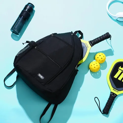 Vista 5 de Sucipi Pickleball Bag for Men & Women,Convertible Backpack with Fence Hook Negro