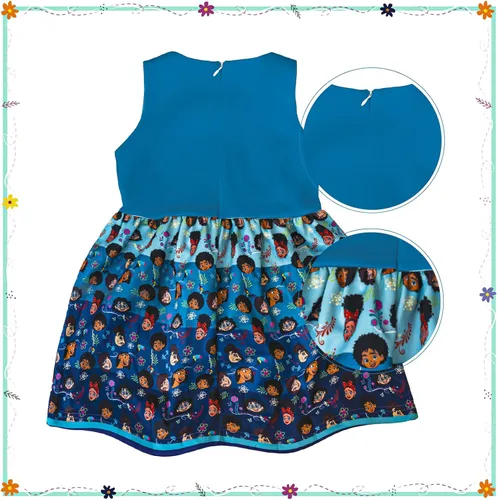 Vista 3 de JIJIJUM Encanto Dress Mirabel Isabella Luisa Antonio Outfit Dress Up Princess Costume