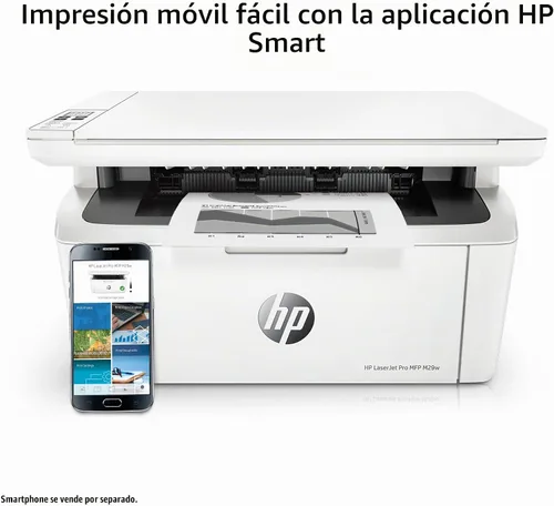 Vista 8 de HP LaserJet Pro MFP M29w Impresora inalámbrica monocromática todo en uno, funciona con Alexa (Y5S53A)