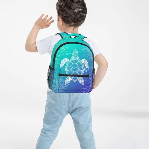 Vista 7 de YSBKN Mini mochila escolar de 12 pulgadas para niños y niñas, Multicolor6, Mochilas Daypack