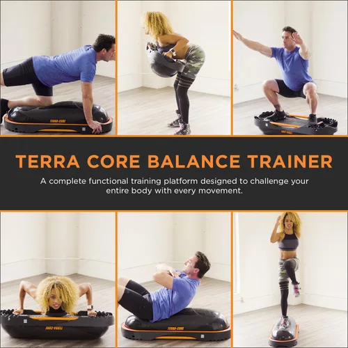 Vista 11 de Terra Core Balance Trainer – Inflatable Home Gym Fitness Platform for Core, Strength, Balance, HIIT and Conditioning, Full Body Functional Training
