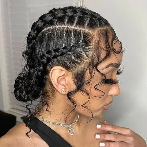 Vista 2 de Pelucas de cabello humano con encaje completo, ondulado, HD, transparente, hecho a mano, peluca de encaje entero, prearrancada, invisible, 12A