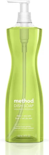 Vista 12 de Method Jabón de gel para platos, aroma a clementina, resistente a la grasa y alimentos pegados, fórmula libre de crueldad, fabricado con plástico