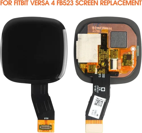 Vista 2 de Para Fitbit Versa 4/Sense 2 FB523 Reemplazo de pantalla para Fitbit Versa 4/Sense 2 Pantalla LCD Digitalizador Pantalla táctil Asamblea Piezas