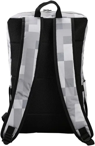 Vista 3 de Mochila gris Minecraft Axe Print