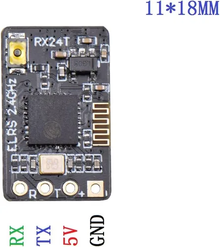 Vista 4 de ExpressLRS RX24T Receptor 2.4G ELRS Radio Nano de largo alcance para DIY Racing Drone LR4 LR5