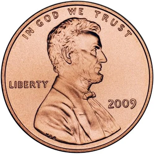 Vista 2 de Fuera de circulación 2009 P Lincoln Bicentennial Cent Formative años