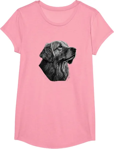 Vista 102 de Camiseta divertida Golden Retriever, Negro