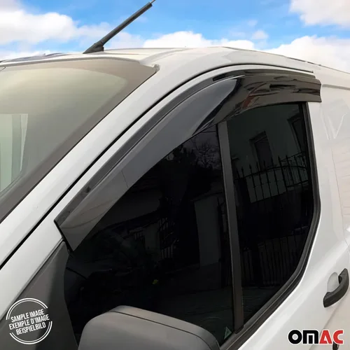 Vista 8 de OMAC Deflector de lluvia para ventana de ventilación para Mercedes Sprinter W906 2006-2018 Humo, 2