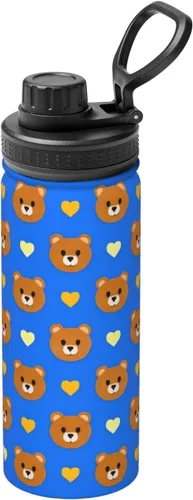 Vista 14 de Anglerfish Insulated Stainless Steel Kettle Print Funny Water Bottle Insulated Ideal for Sports and Travel