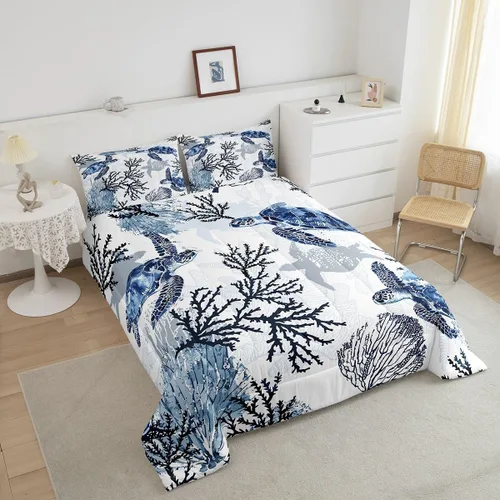 Vista 51 de Juego de ropa de cama Happy Camping de Homewish, tamaño individual, con diseño de osos cazadores y pinos, para niños, hombres, adultos, decoración